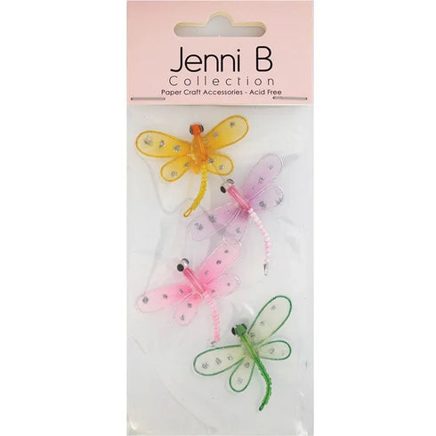 Wire Dragonfly Butterfly Embellishment